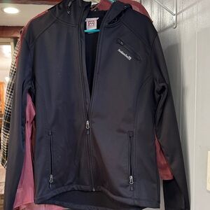 Avalanche Black Softshell Jacket with Chest Zip